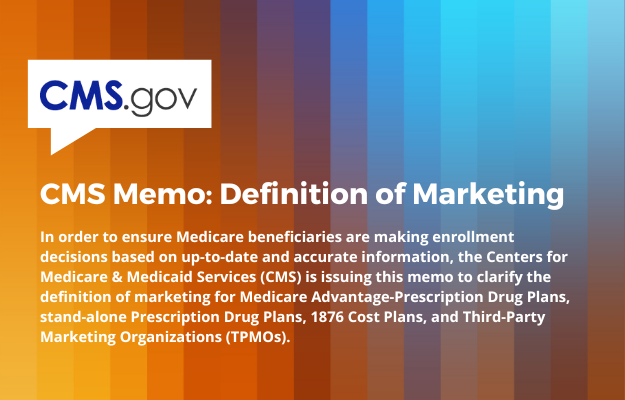 CMS Memo- Definition of Marketing