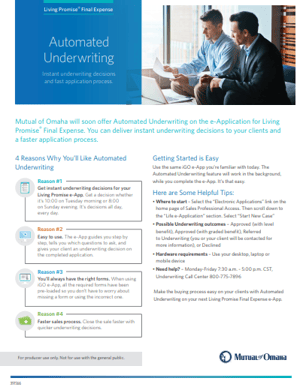 Mutual of Omaha Automatic Underwriting