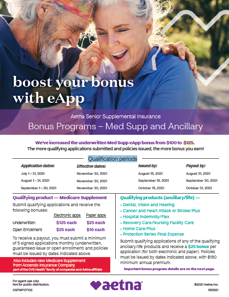 aetna bonus flyer
