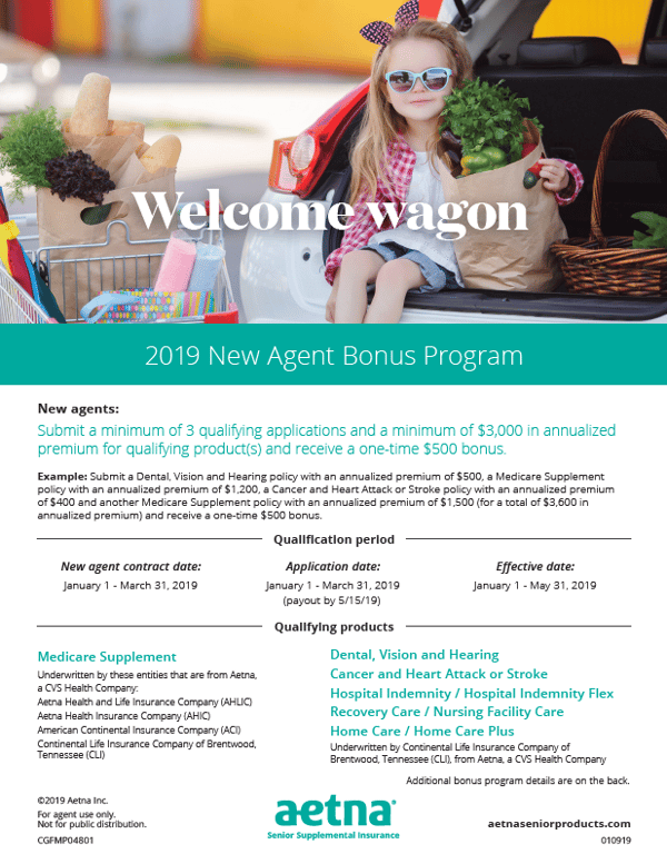 Aetna New Agent Bonus