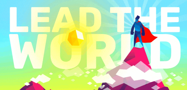lead the world banner