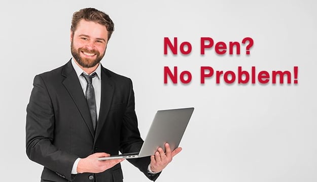 no pen, no problem
