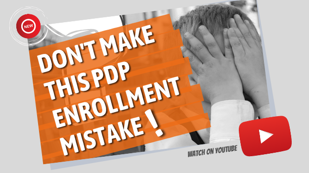 pdp enrollment mistake-
